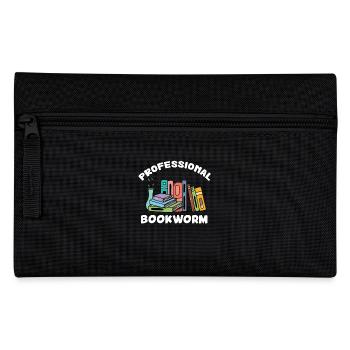 Professional Bookworm - Book Lover - Pencil Case - black - Front