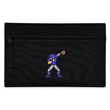 Sport Rugby Dabbing Spieler Fußball - Federtasche - Schwarz - Vorne