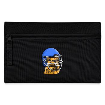 Sport Rugby Footballer Dog Football - Pencil Case - black - Front