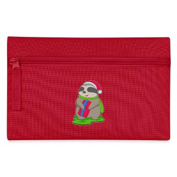 Chapeau de Noël Paresseux - Trousse - rouge - Devant