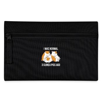 J’étais normal devant 3 cochons d’Inde - Trousse - noir - Devant