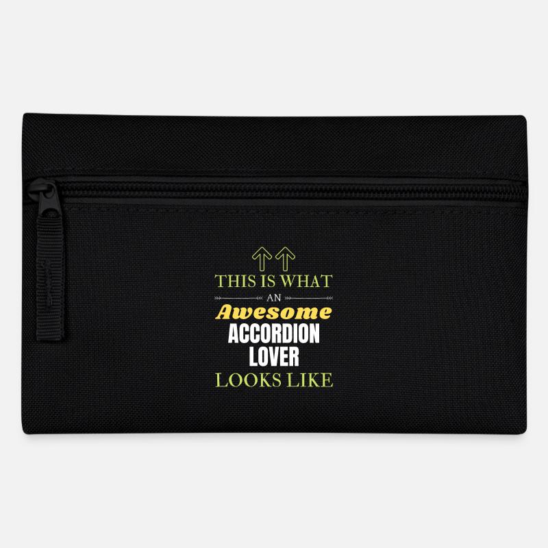 So sieht ein großartiger Akkordeon-Liebhaber aus - Federtasche - Schwarz