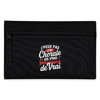 j'peux pas j'ai Chorale En vrie de vraie - Trousse - noir - Devant
