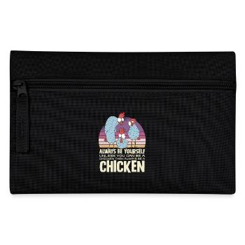 Sei Immer Du Selbst Außer Du Kannst Ein Huhn Sein - Federtasche - Schwarz - Vorne