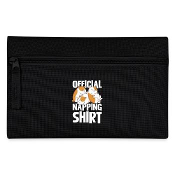 Official guinea pig nap shirt for - Pencil Case - black - Front