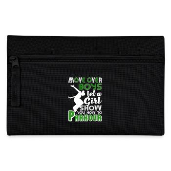 Parkour Let A Girl Show You How To Parkour - Pencil Case - black - Front
