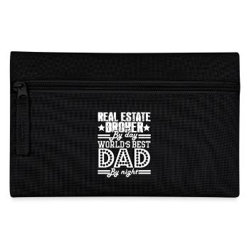 Real Estate Broker Real Estate Broker Dad - Pencil Case - black - Front