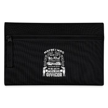 Police Officer I Love My Police Officer - Pencil Case - black - Front