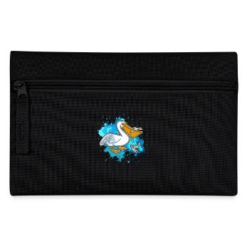 Funny Pelican - Pencil Case - black - Front