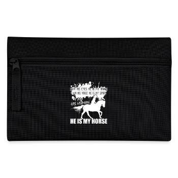 He Is My Horse - Pencil Case - black - Front
