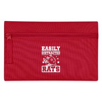 Facilement distrait par les rats - Trousse - rouge - Devant