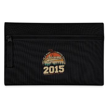 Millésime 2015 Vintage Cadeau d’anniversaire Rétro - Trousse - noir - Devant