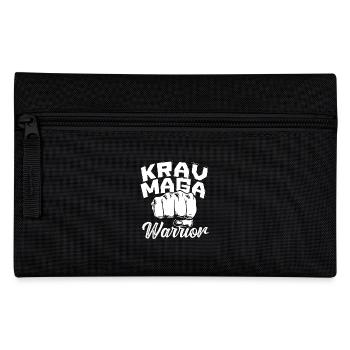Krav Maga Kämpfer Krieger - Federtasche - Schwarz - Vorne