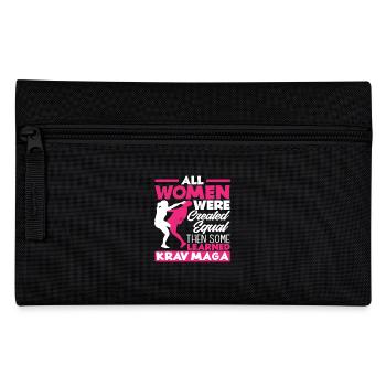 Krav Maga Frauen Kampfsport - Federtasche - Schwarz - Vorne
