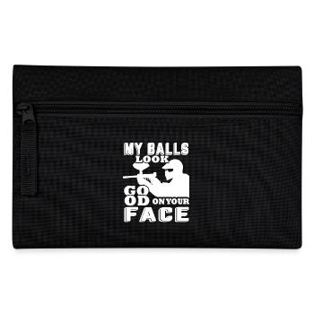 Paintball My Balls Look Good On Your Face - Pencil Case - black - Front