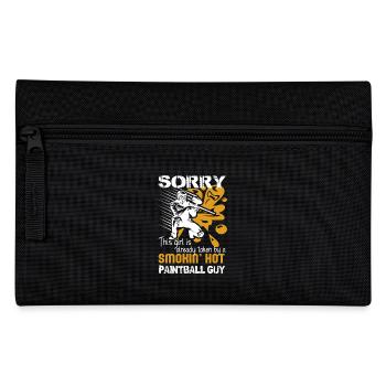 Paintball Taken By A Smokin Hot Paintball Guy - Pencil Case - black - Front