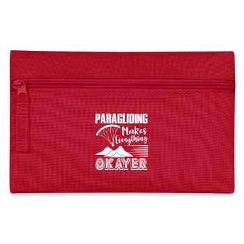 Paragliding Makes Everything Okayer - Pencil Case - red - Front