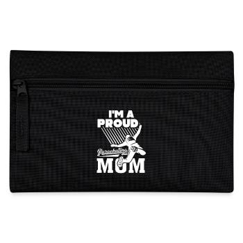 Parachuting I am A Proud Parachuting Mom - Pencil Case - black - Front