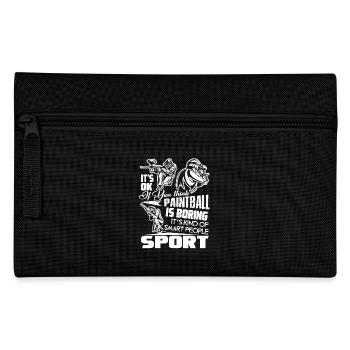 Paintball Isn't Boring - Pencil Case - black - Front