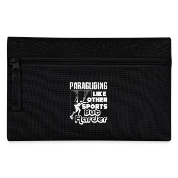 Paragliding Like Other Sports But Harder - Pencil Case - black - Front