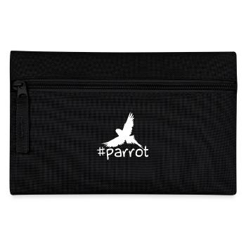 Funny Parrot Hashtag - Pencil Case - black - Front