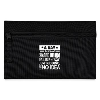 Snare drum A day Without Snare drum - Pencil Case - black - Front