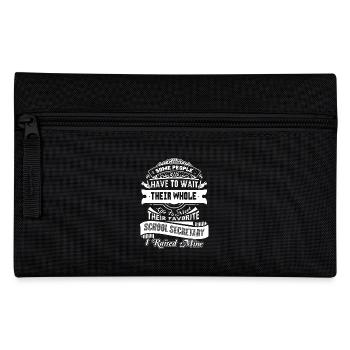 School Secretary Proud School Secretary Parent - Pencil Case - black - Front