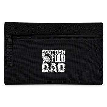 Scottish Fold Cat Scottish Fold Cat Dad - Pencil Case - black - Front