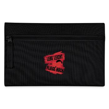 Live light, fly high – Paragliding Design - Pencil Case - black - Front