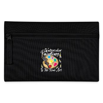 Funny Art Painter Watercolor The Real Drawing Gift - Pencil Case - black - Front