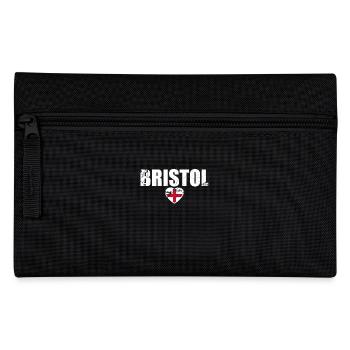Bristol England Vintage Englische Flagge Engländer - Federtasche - Schwarz - Vorne
