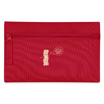 Don't Go Bacon My Heart Schweinefleisch Speck - Federtasche - Rot - Vorne