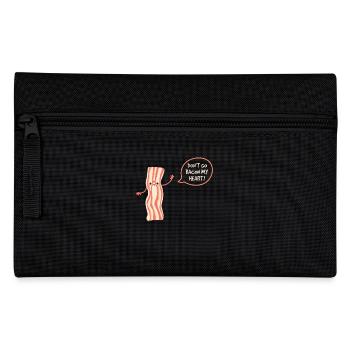 Don't Go Bacon My Heart Schweinefleisch Speck - Federtasche - Schwarz - Vorne