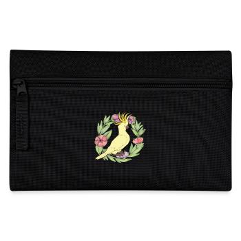 Cockatoo Floral - Pencil Case - black - Front