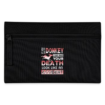 If You Hurt My Donkey - Pencil Case - black - Front