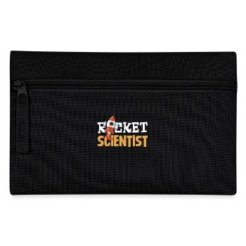 Raketenwissenschaftler Humorvolle Illustration für - Federtasche - Schwarz - Vorne