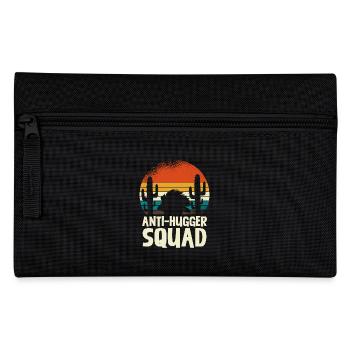 Anti-Hugger Squad Kaktus Retro Wüste Igel - Federtasche - Schwarz - Vorne