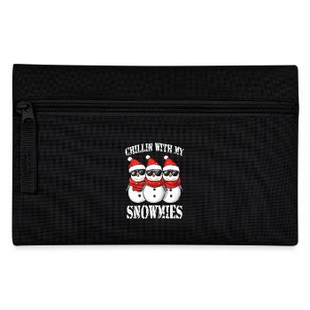 Chillin with my Snowmies Funny Christmas - Pencil Case - black - Front