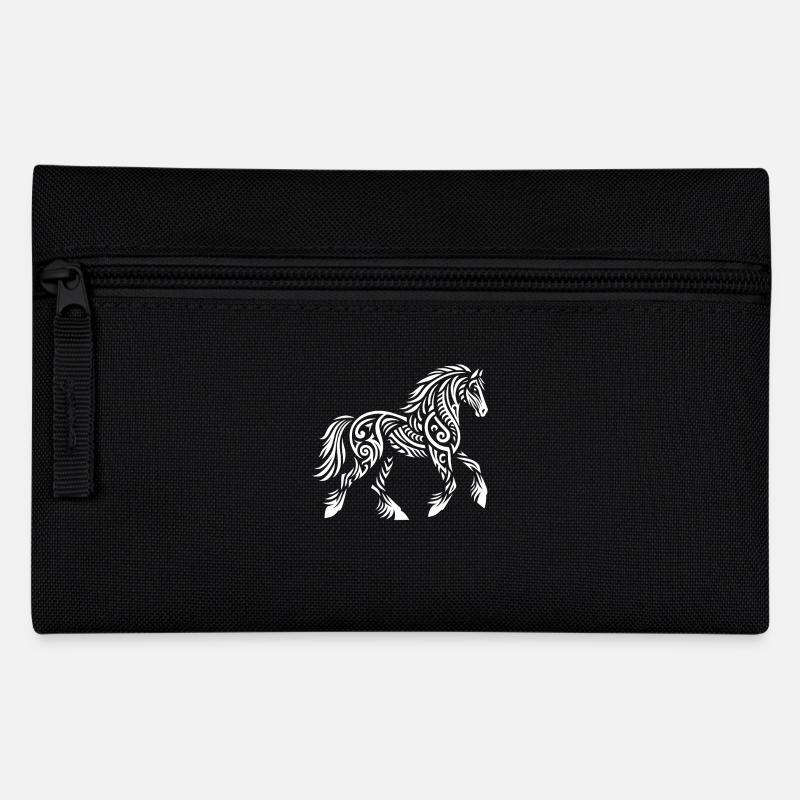 Cheval tribal - Trousse - noir