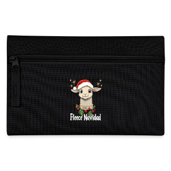 Christmas Sheep Feliz Navidad Cute Funny - Pencil Case - black - Front