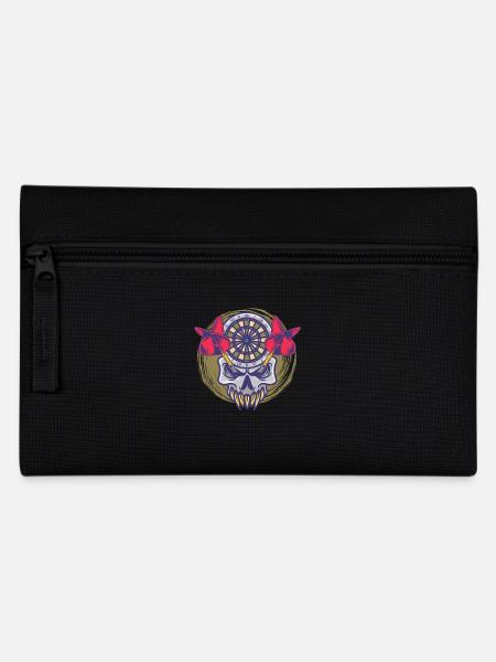 Dartist Dart Dartscheibe Skull Dart - Federtasche - Schwarz