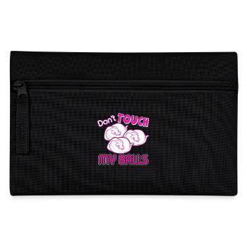 Python Don't Touch My Balls - Pencil Case - black - Front