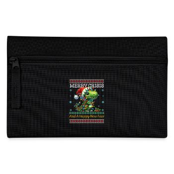 Noël laid Dino Weihnachten Joyeux Crise - Trousse - noir - Devant