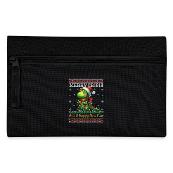 Joyeuse Crise Dino Weihnachten Noël laid - Trousse - noir - Devant