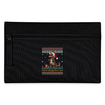 Joyeux Crise Noël laid Dino Weihnachten - Trousse - noir - Devant