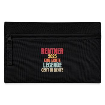 Rentner 2025 - Federtasche - Schwarz - Vorne