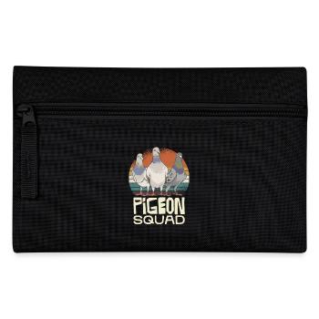 Pigeon Squad Retro Stil Taubenfreunde - Federtasche - Schwarz - Vorne