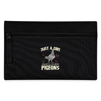 Just a girl who loves pigeons - Pencil Case - black - Front