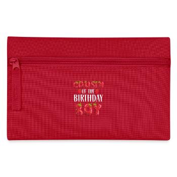 Cousin Of The Birthday Boy Strawberry First Bday - Pencil Case - red - Front