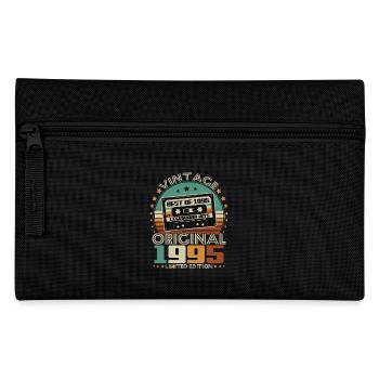 Original 1995 Vintage Retro Jubiläumsgeschenk - Federtasche - Schwarz - Vorne